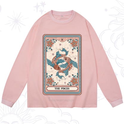 Purplehecate The Pisces Tarot Card Long Sleeve T-Shirt
