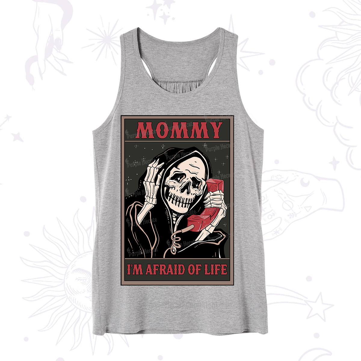 Purplehecate The Mommy I'm Afraid Of Life Oracle Card Tank