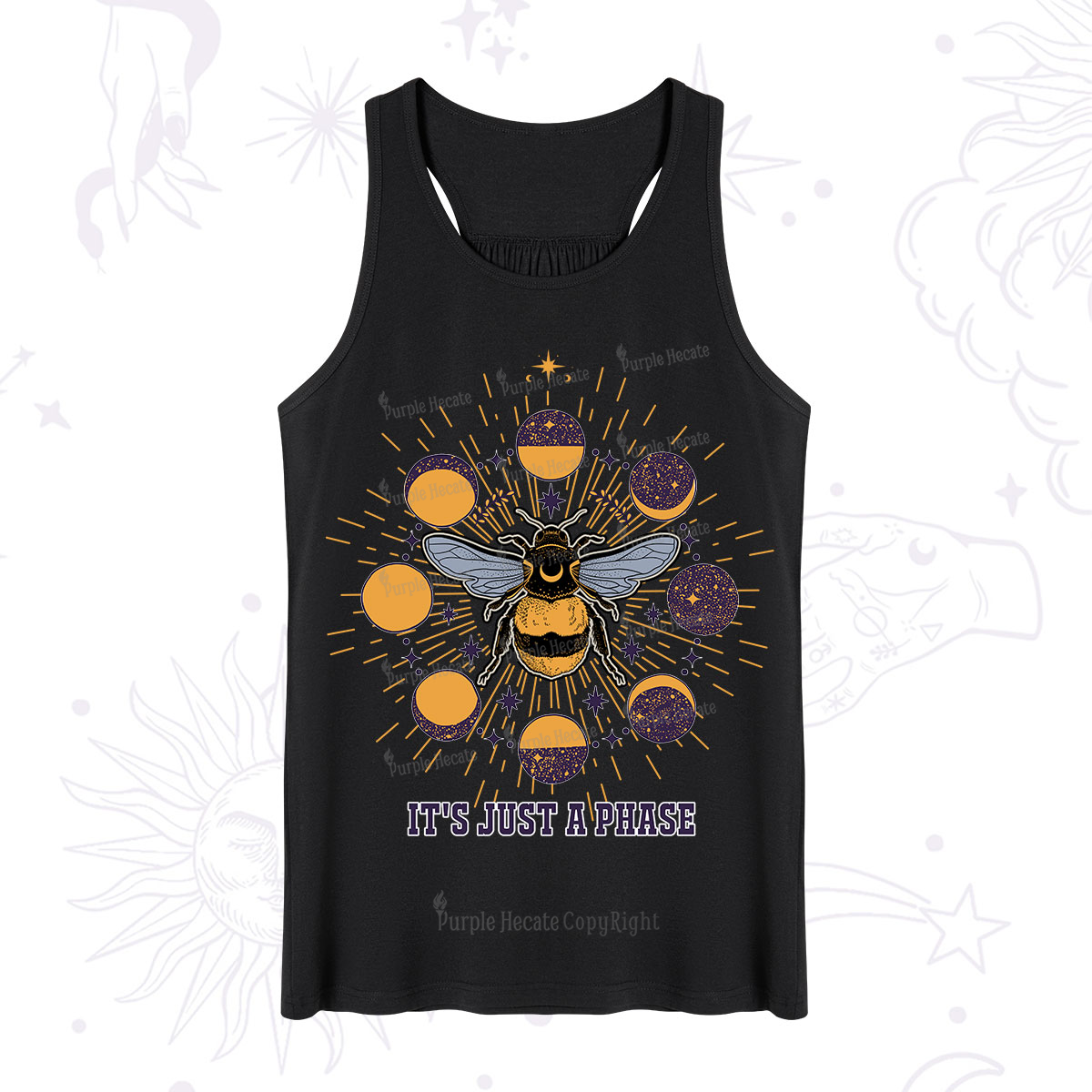 Purplehecate It's Just a Moon Bee Phase Tank