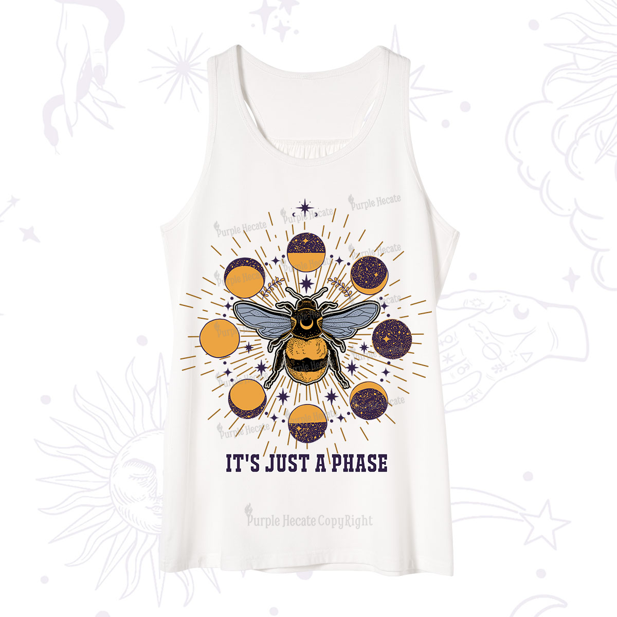 Purplehecate It's Just a Moon Bee Phase Tank