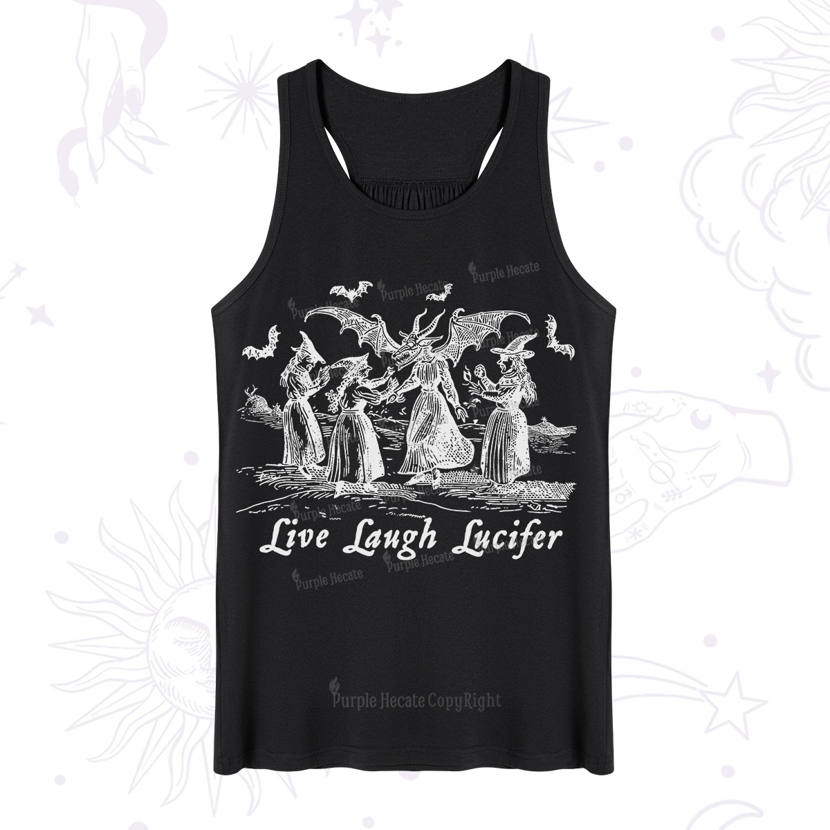 Purplehecate Live Laugh Lucifer Occult Tank