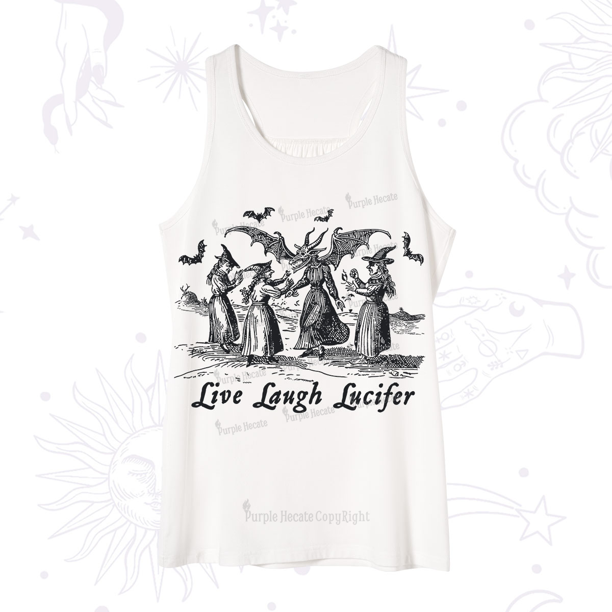 Purplehecate Live Laugh Lucifer Occult Tank