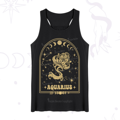 Purplehecate Zodiac Aquarius Under the Stars Tank