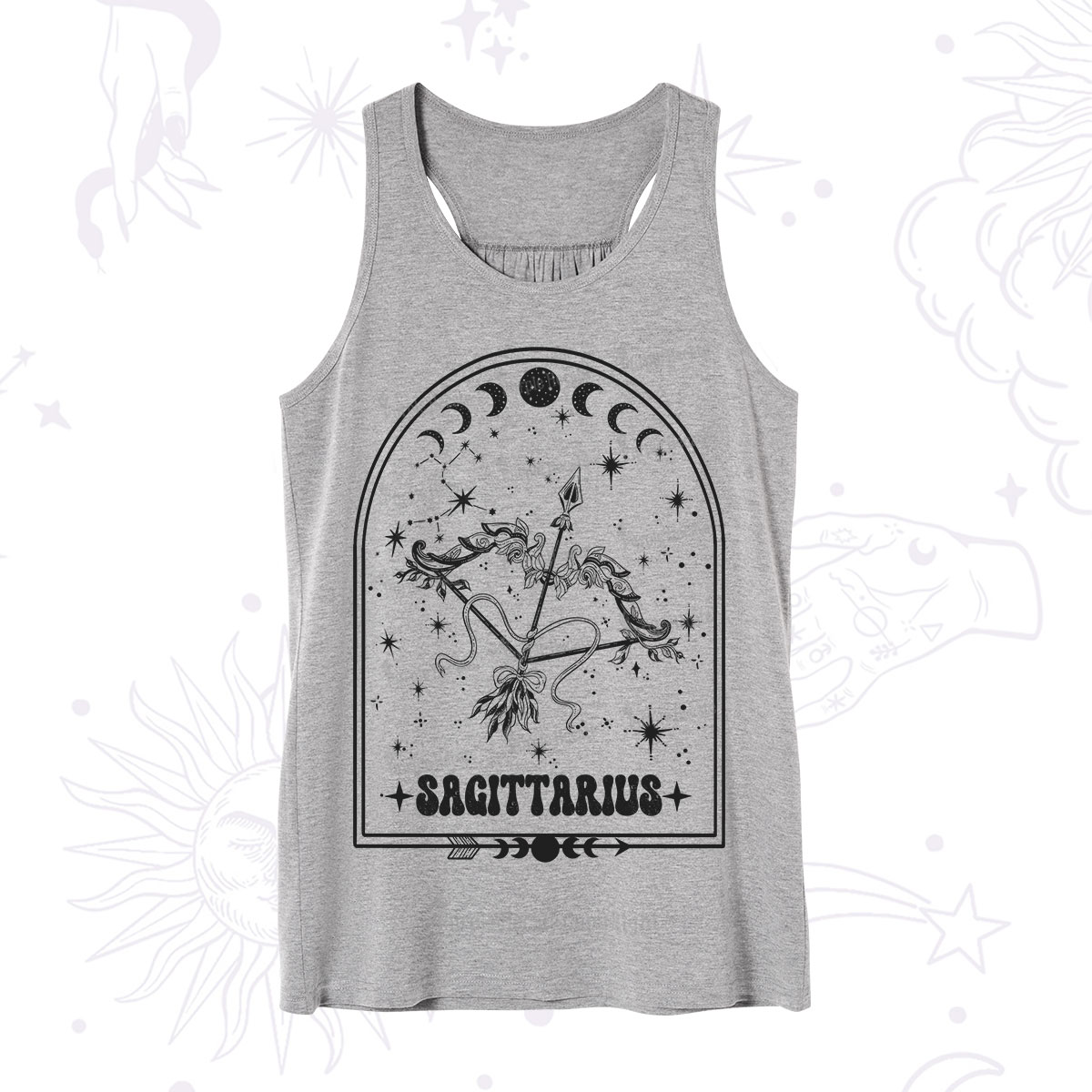 Purplehecate Zodiac Sagittarius Under the Stars Tank