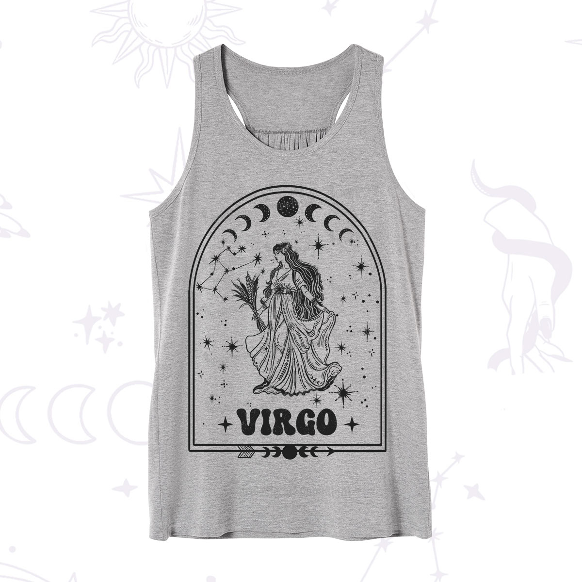 Purplehecate Zodiac Virgo Under the Stars Tank