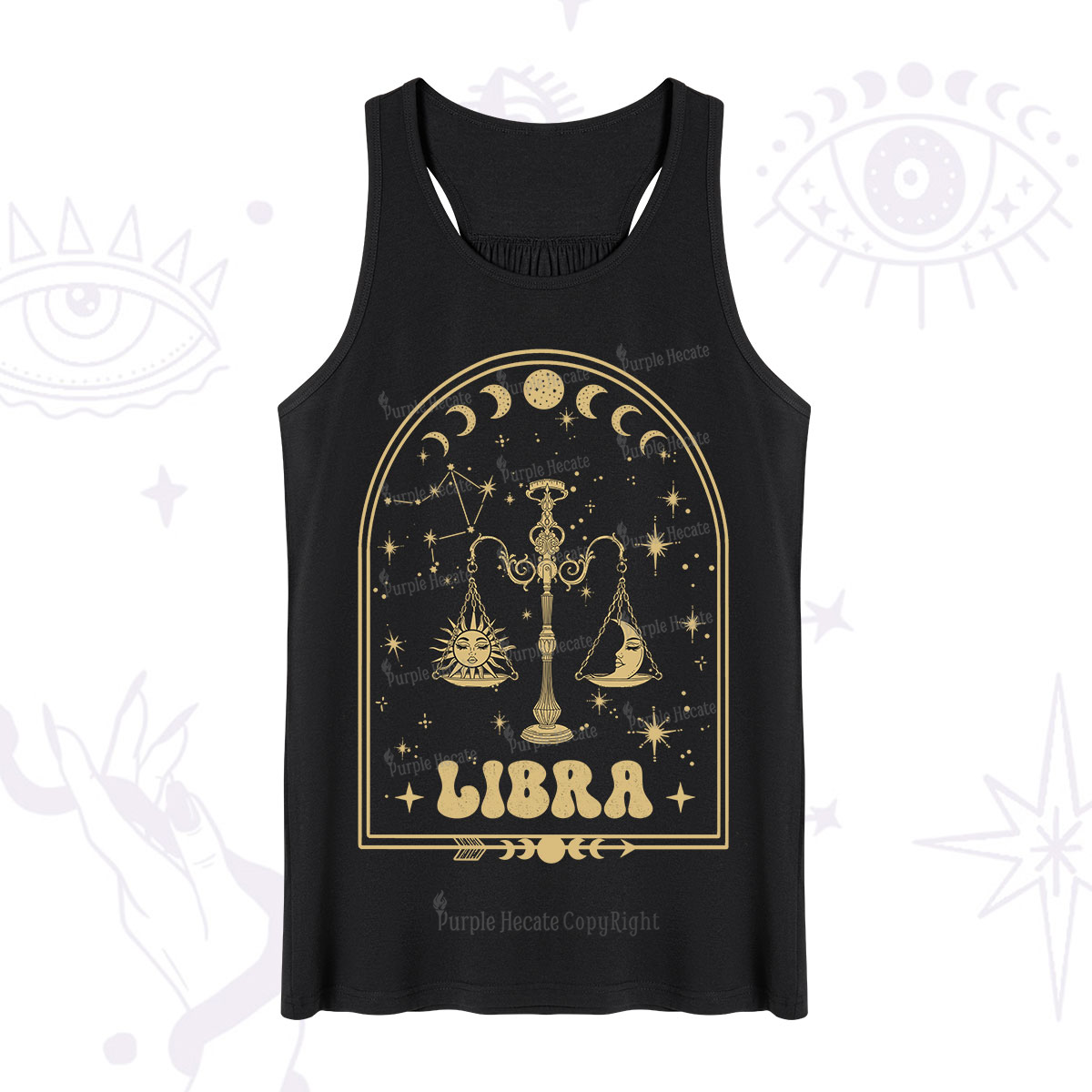 Purplehecate Zodiac Libra Under the Stars Tank