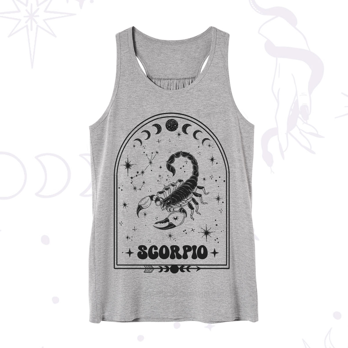 Purplehecate Zodiac Scorpio Under the Stars Tank