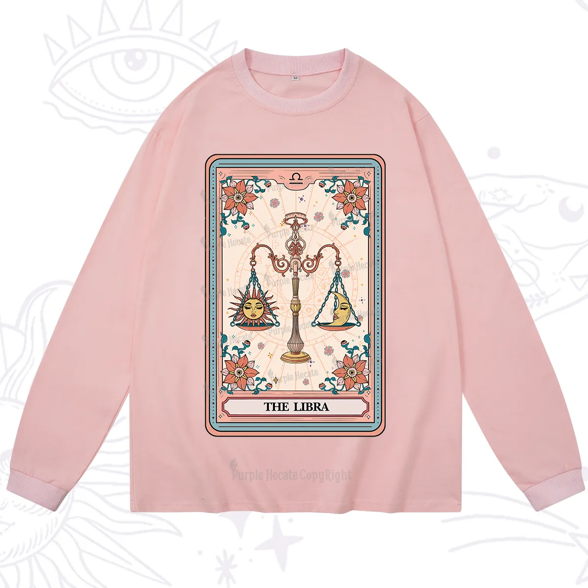 Purplehecate The Libra Tarot Card Long Sleeve T-Shirt