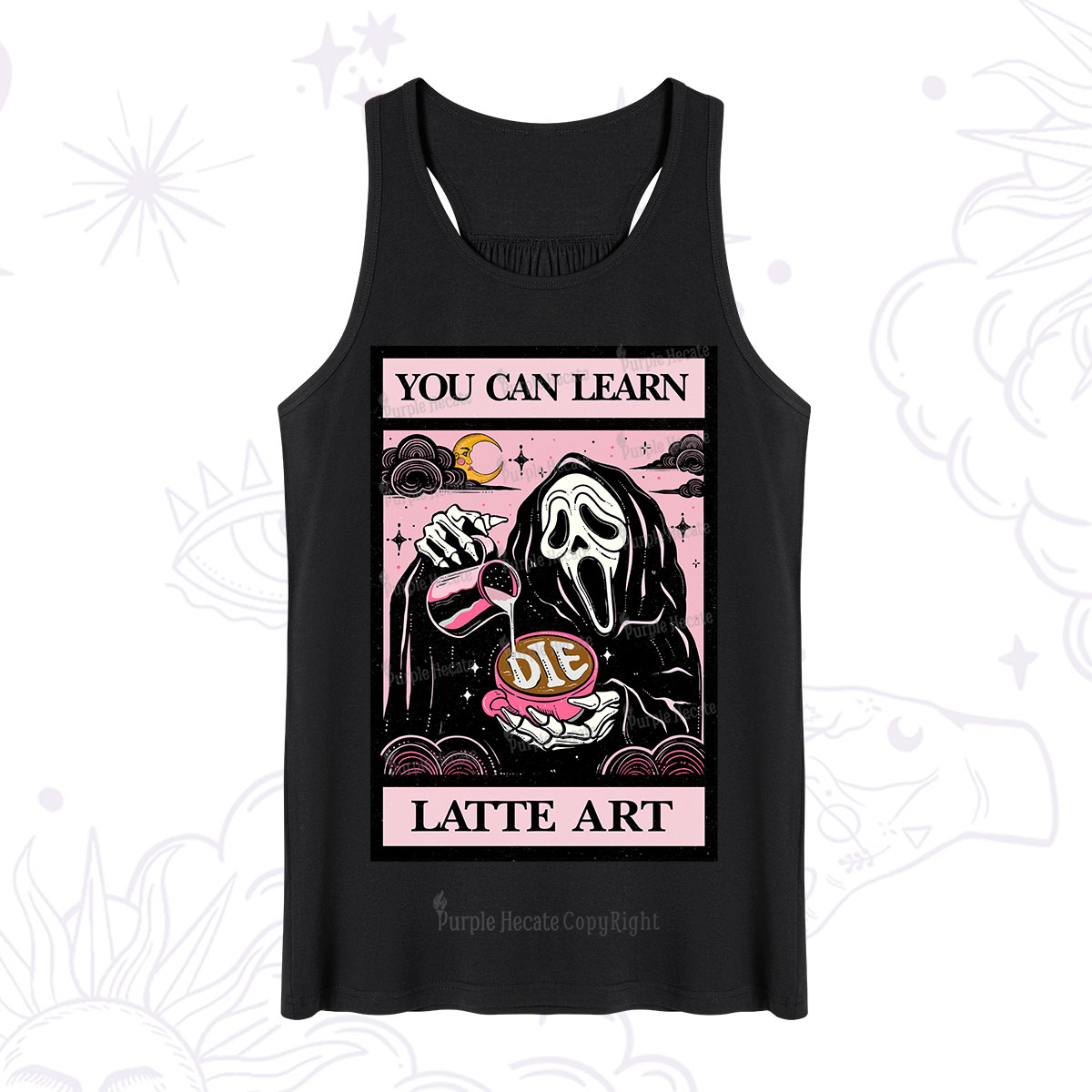 Purplehecate The You Can Learn Latte Art Oracle Card Tank