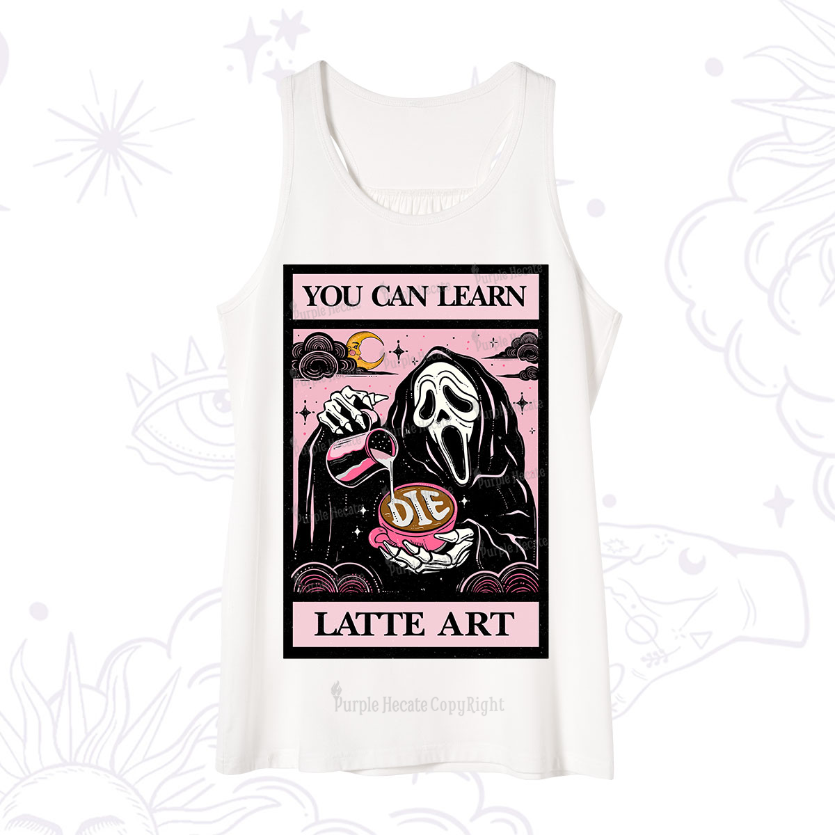 Purplehecate The You Can Learn Latte Art Oracle Card Tank