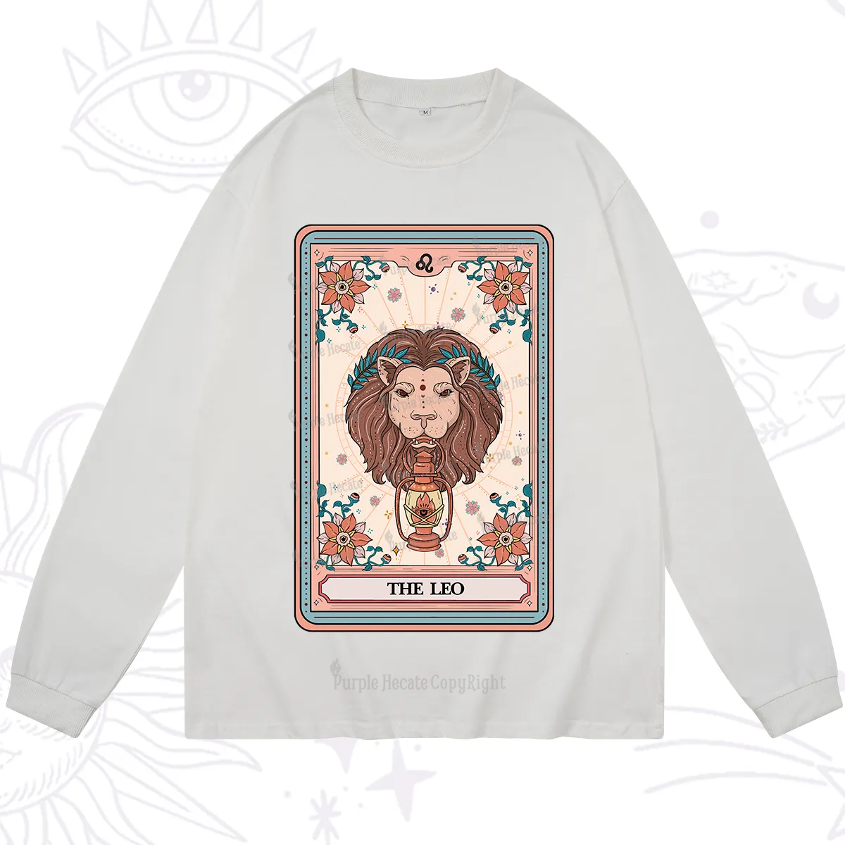 Purplehecate The Leo Tarot Card Long Sleeve T-Shirt