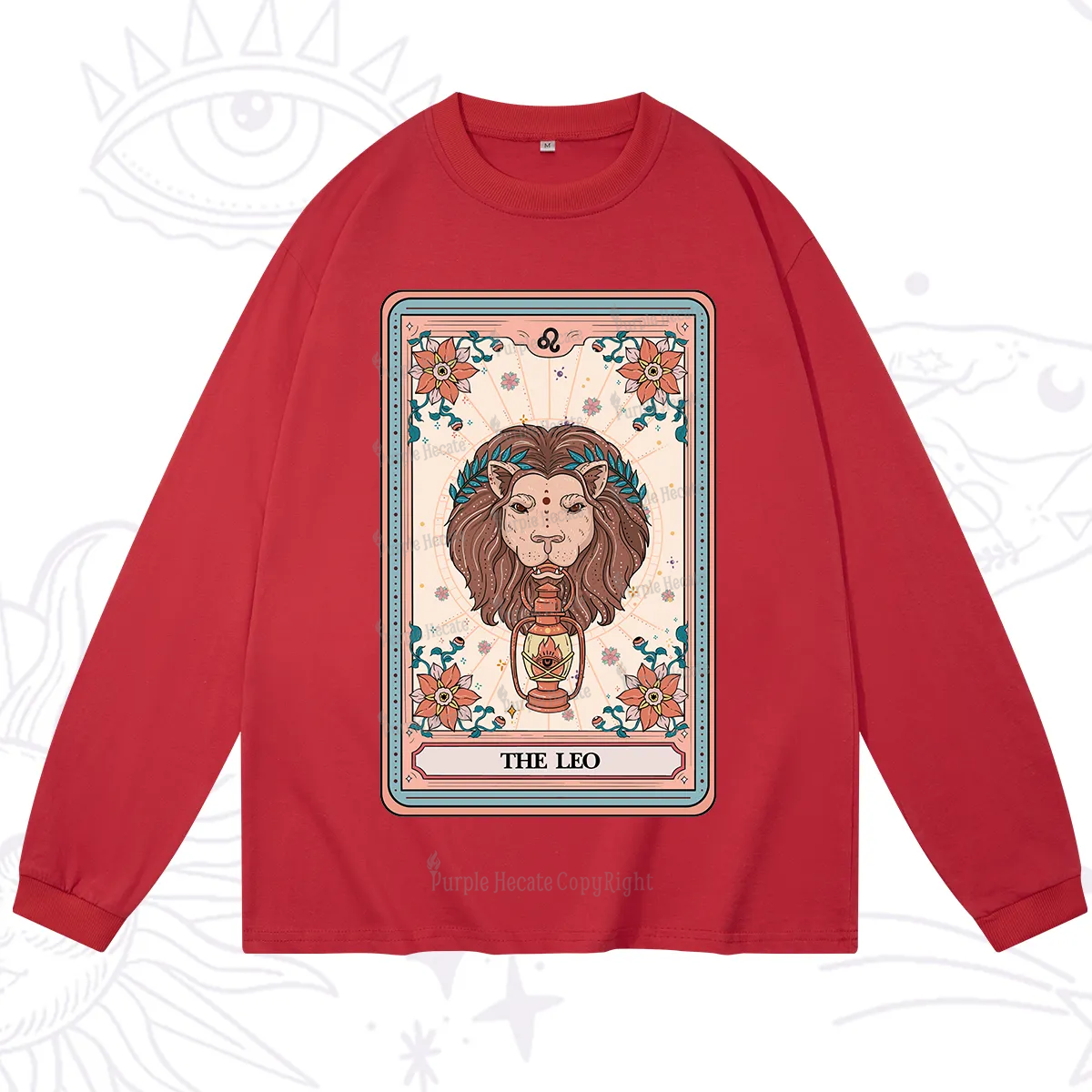 Purplehecate The Leo Tarot Card Long Sleeve T-Shirt