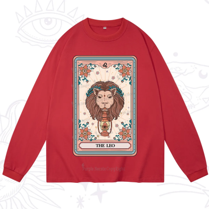 Purplehecate The Leo Tarot Card Long Sleeve T-Shirt
