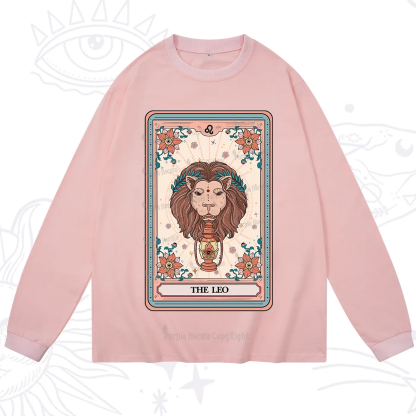 Purplehecate The Leo Tarot Card Long Sleeve T-Shirt
