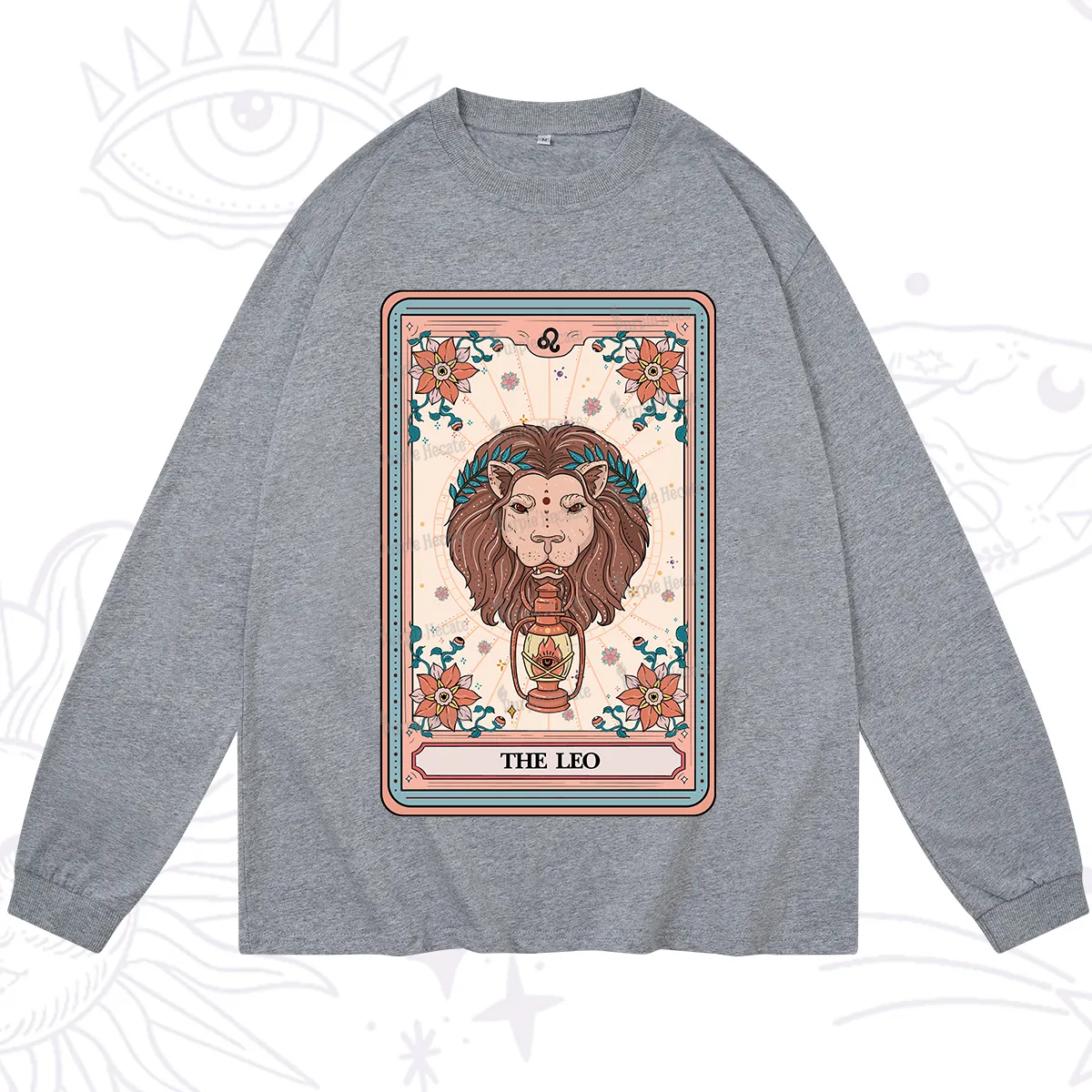 Purplehecate The Leo Tarot Card Long Sleeve T-Shirt