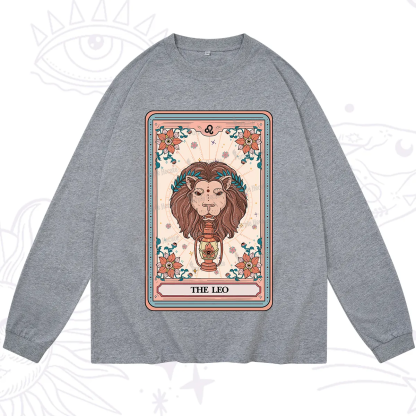 Purplehecate The Leo Tarot Card Long Sleeve T-Shirt
