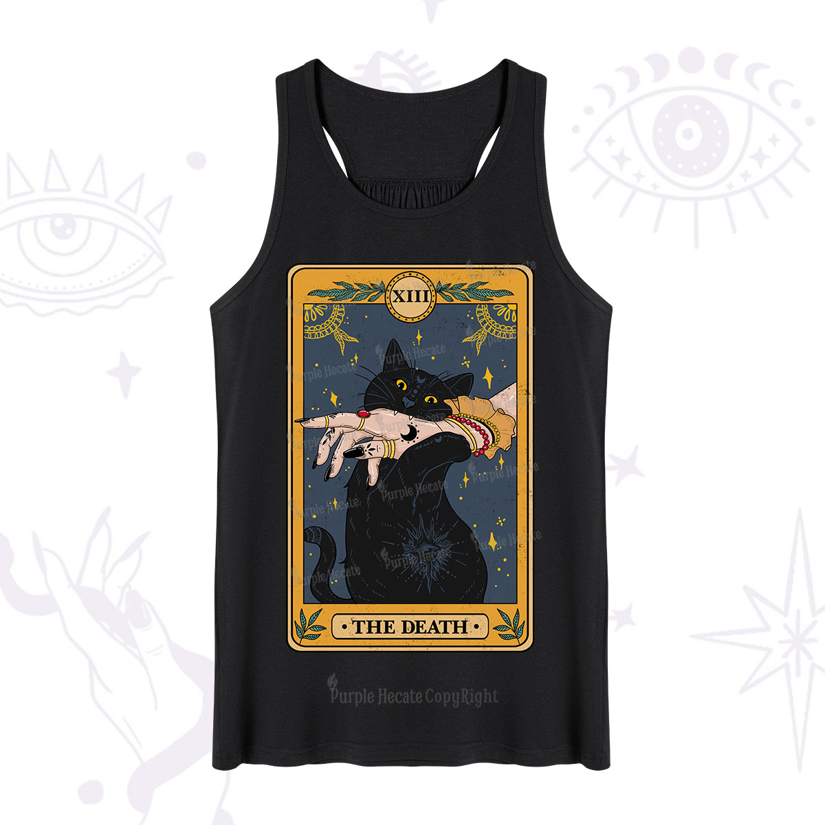 Purplehecate The Death Card Tarot Cat Tank
