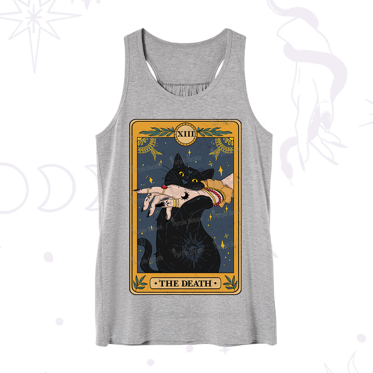 Purplehecate The Death Card Tarot Cat Tank