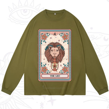 Purplehecate The Leo Tarot Card Long Sleeve T-Shirt