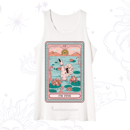 Purplehecate The I'm Fine Tarot Tank