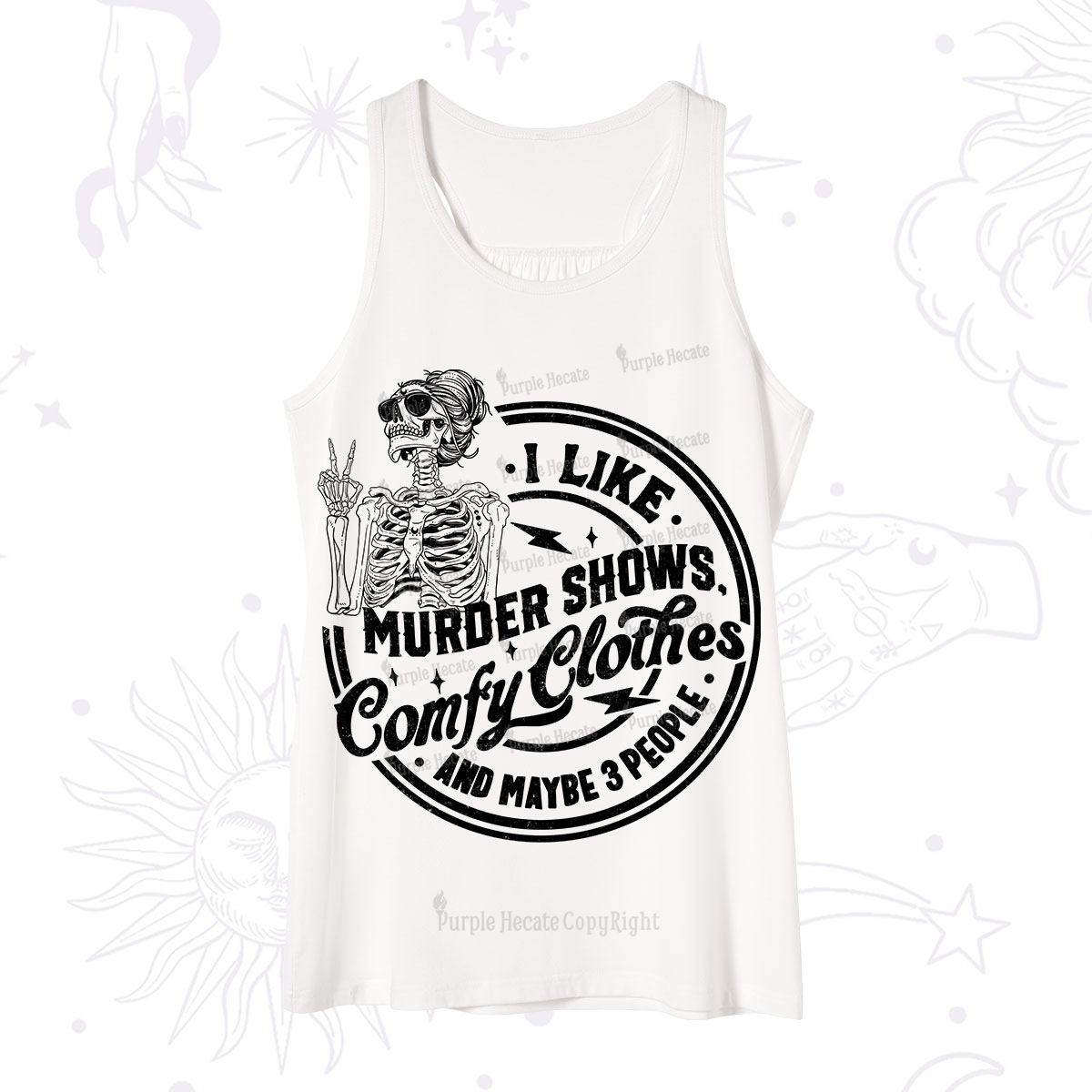 Purplehecate I Like Murder Shows Comfy Clothes And Maybe 3 People Tank