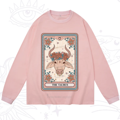 Purplehecate The Taurus Tarot Card Long Sleeve T-Shirt