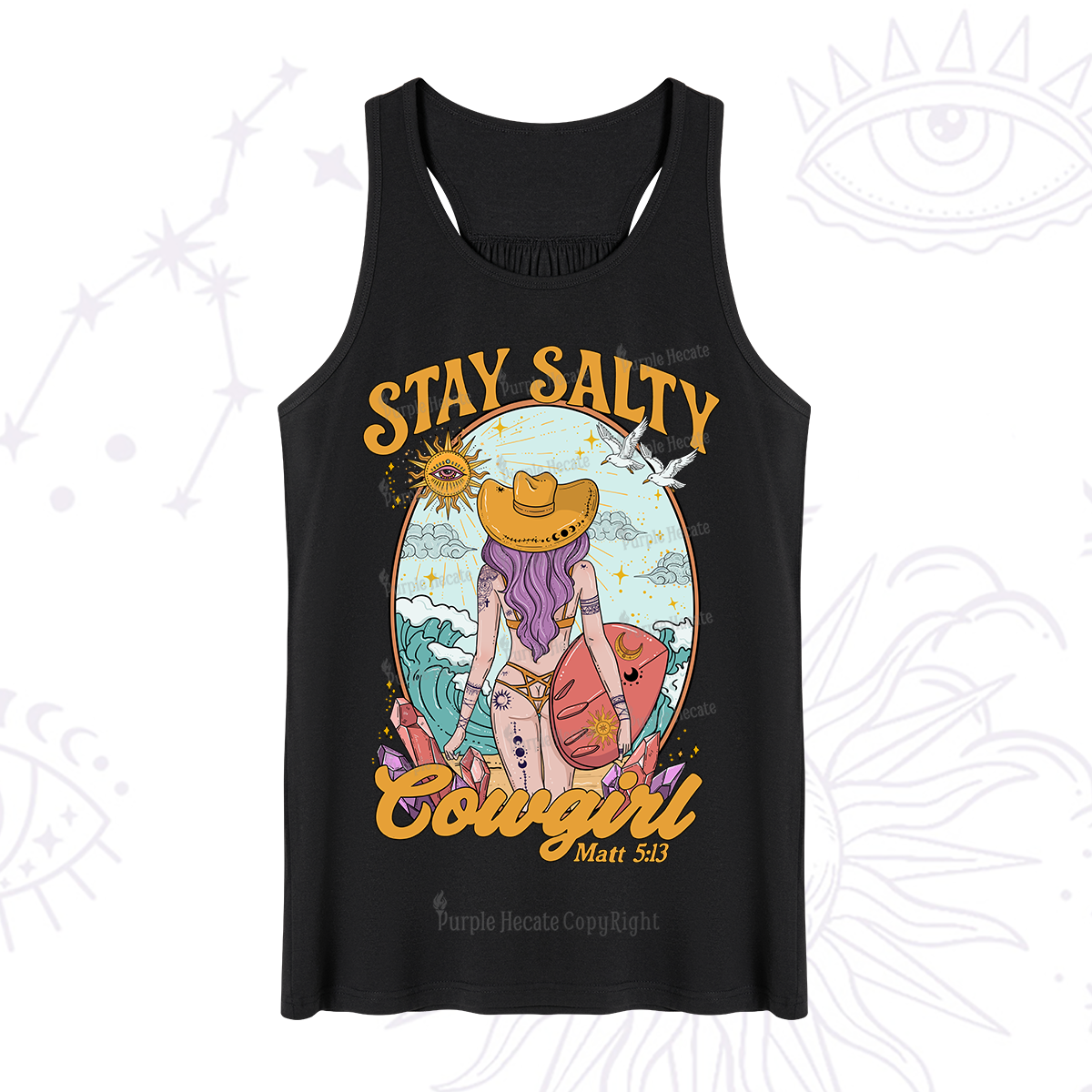 Purplehecate Stay Salty Cowgirl Tank