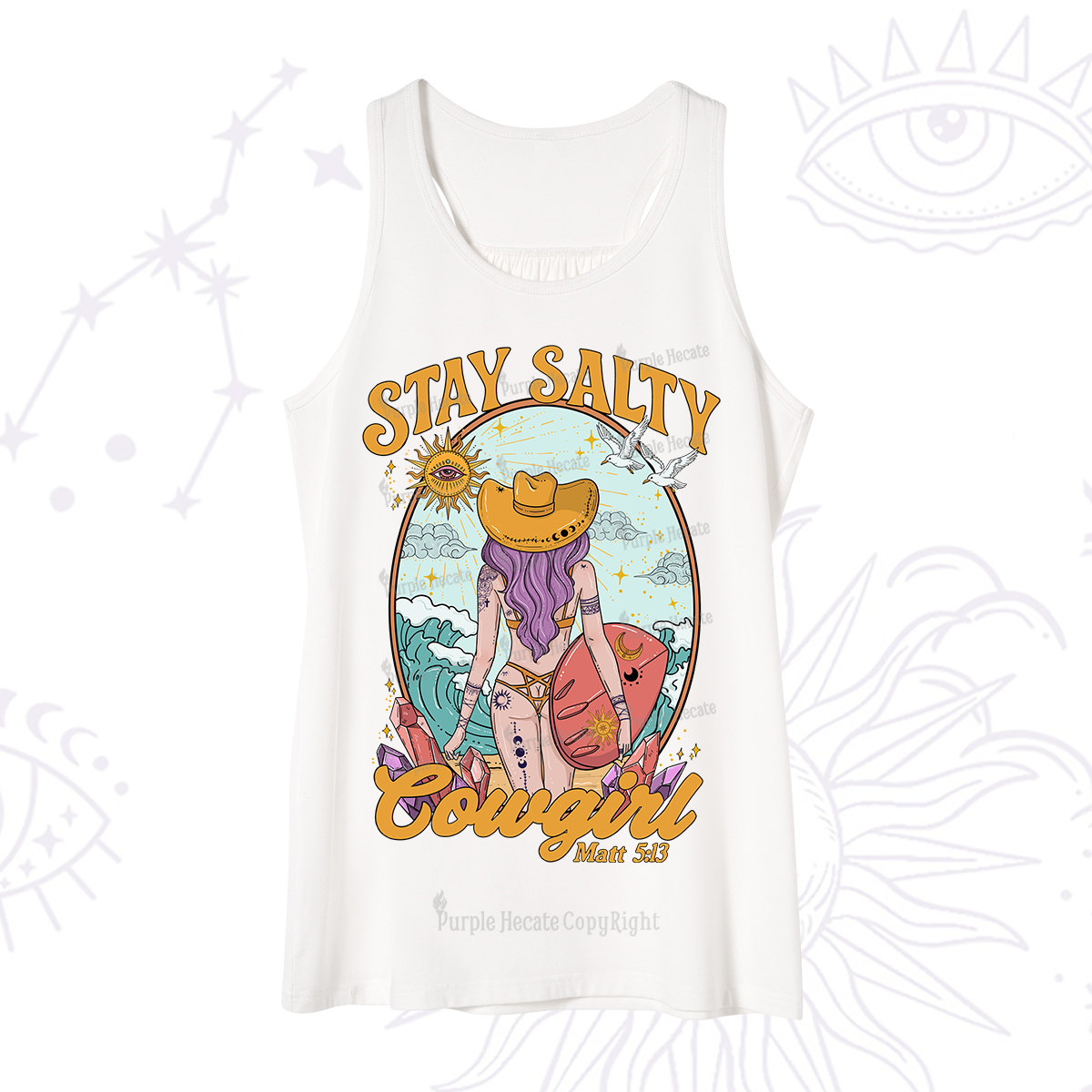 Purplehecate Stay Salty Cowgirl Tank