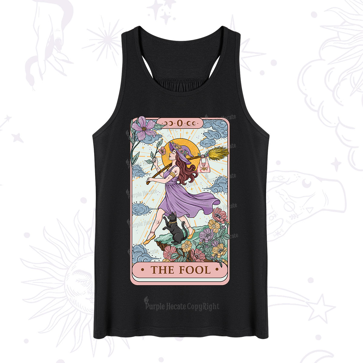 Purplehecate The Witchling Fool Tarot Tank