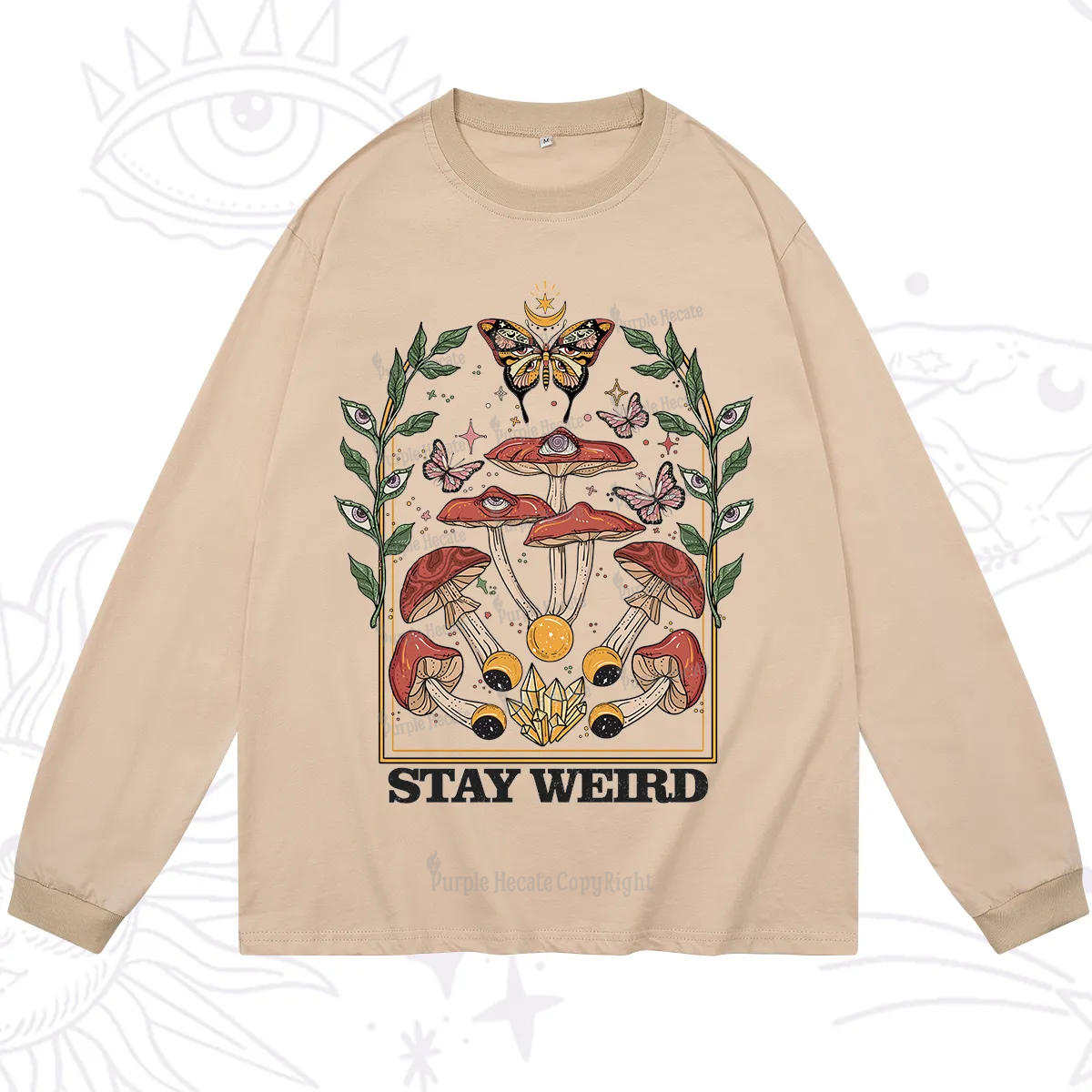Purplehecate Stay Weird Long Sleeve T-Shirt