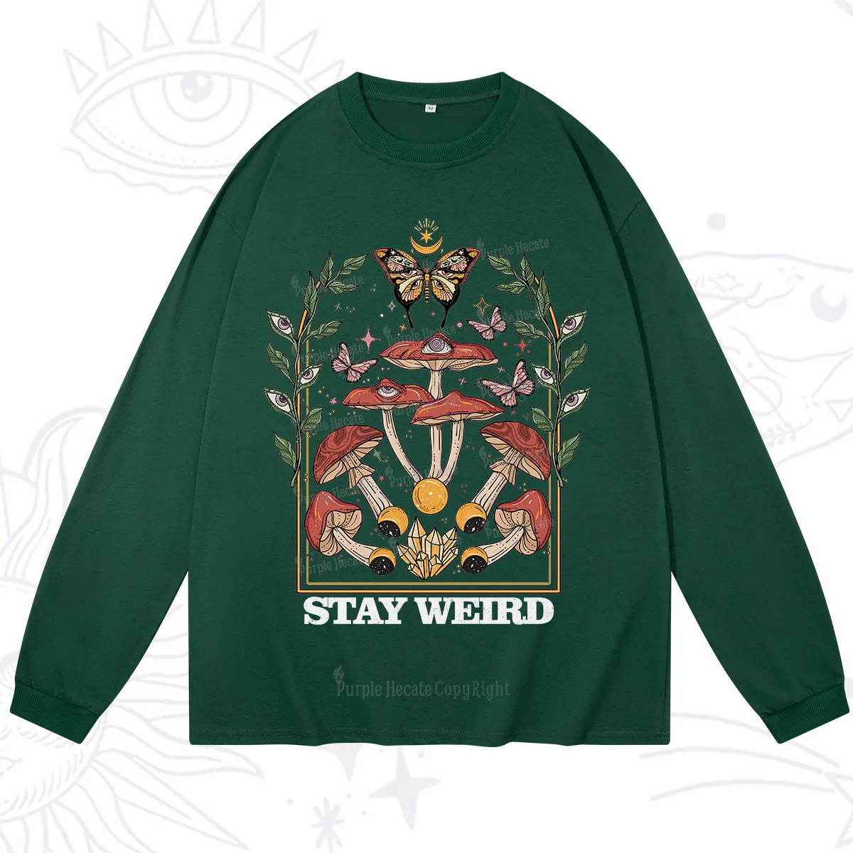 Purplehecate Stay Weird Long Sleeve T-Shirt