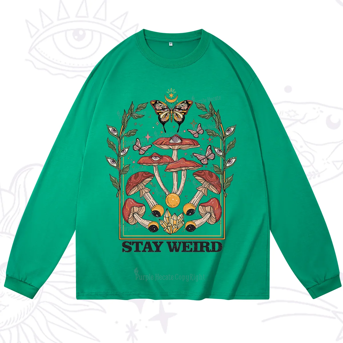 Purplehecate Stay Weird Long Sleeve T-Shirt