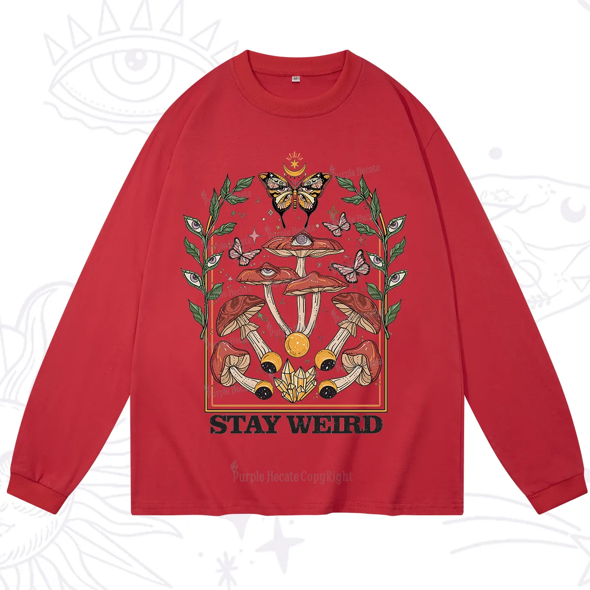 Purplehecate Stay Weird Long Sleeve T-Shirt