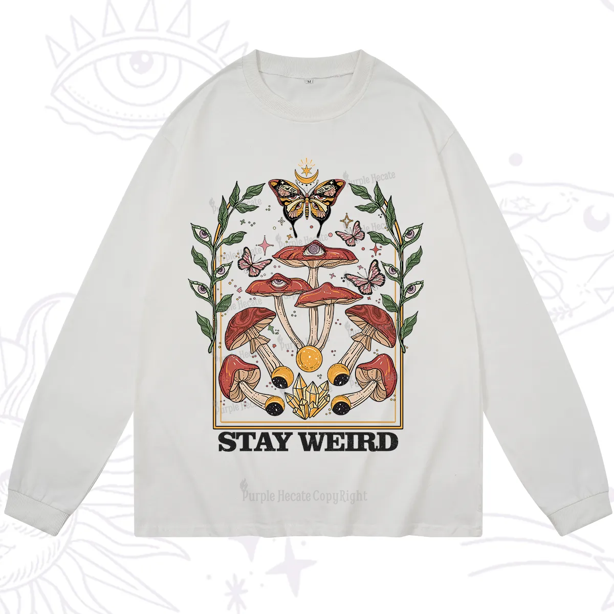 Purplehecate Stay Weird Long Sleeve T-Shirt