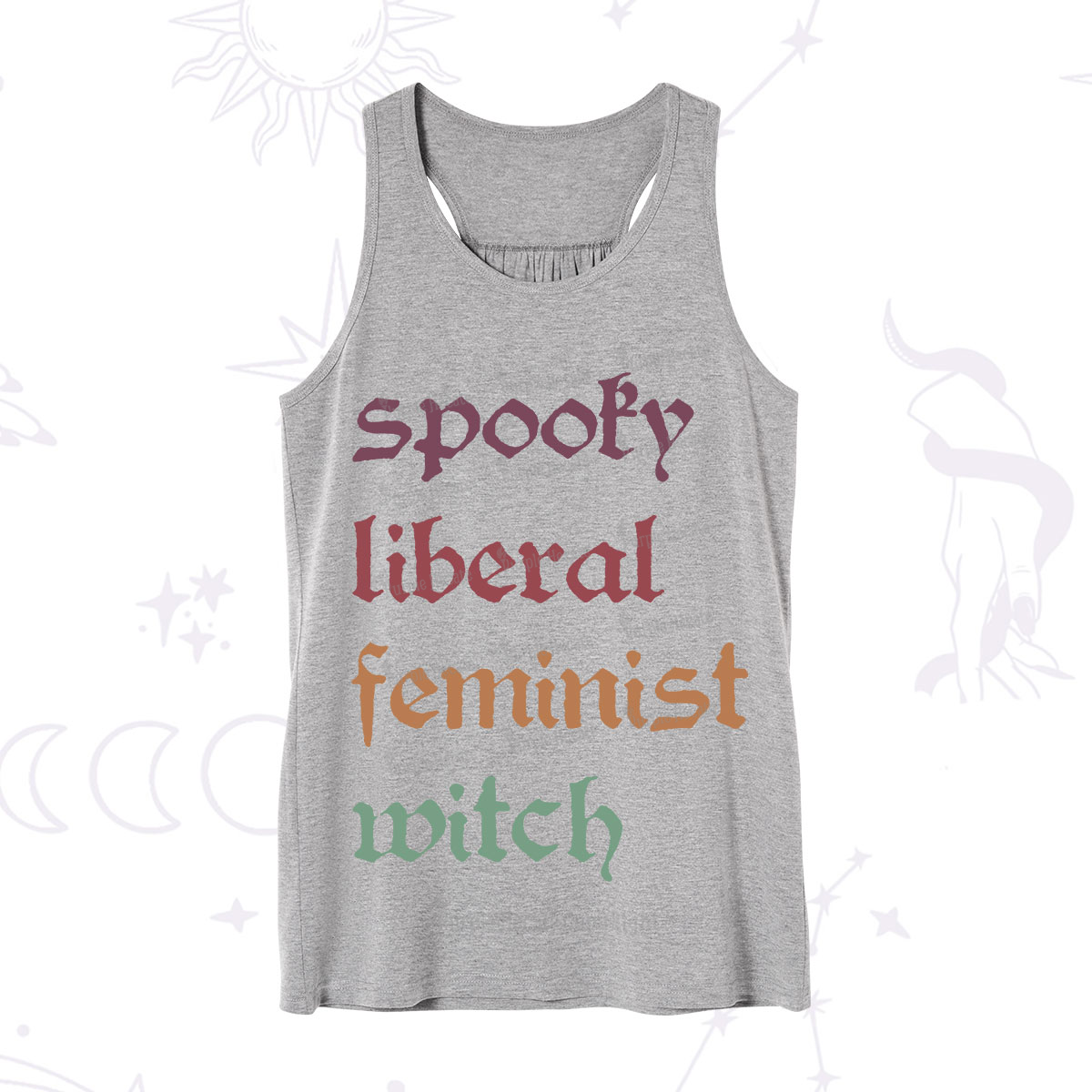 Purplehecate Spooky Liberal Feminist Witch Tank