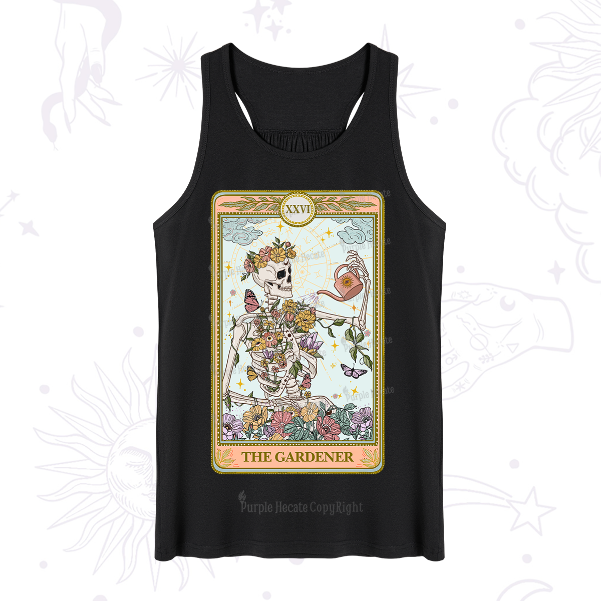Purplehecate The Skeleton Gardener Tarot Tank