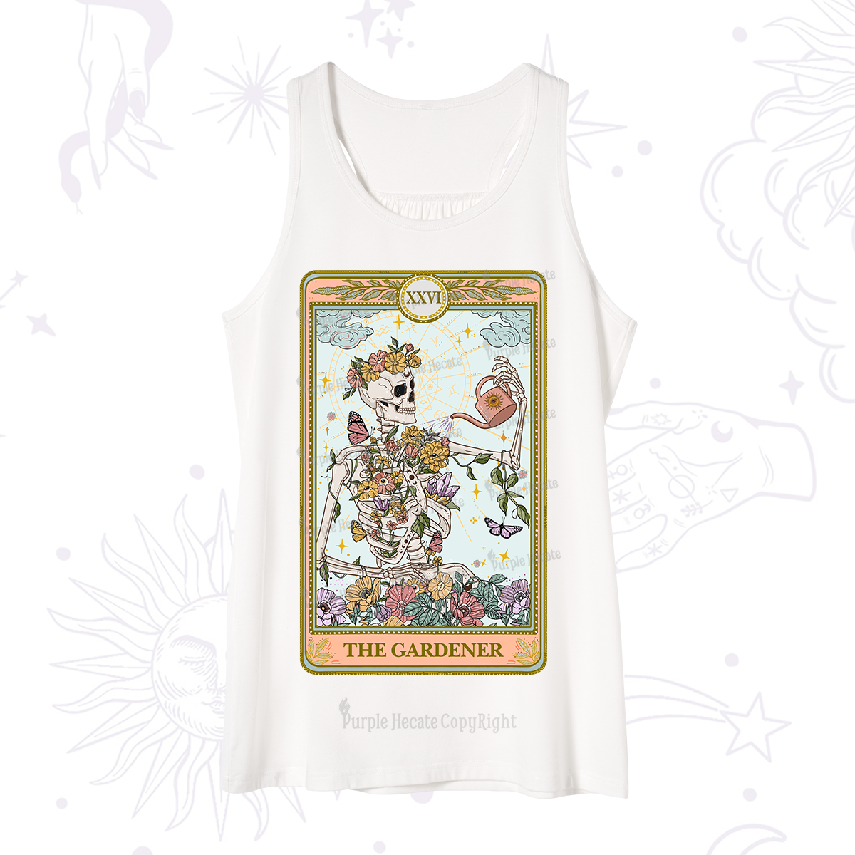 Purplehecate The Skeleton Gardener Tarot Tank