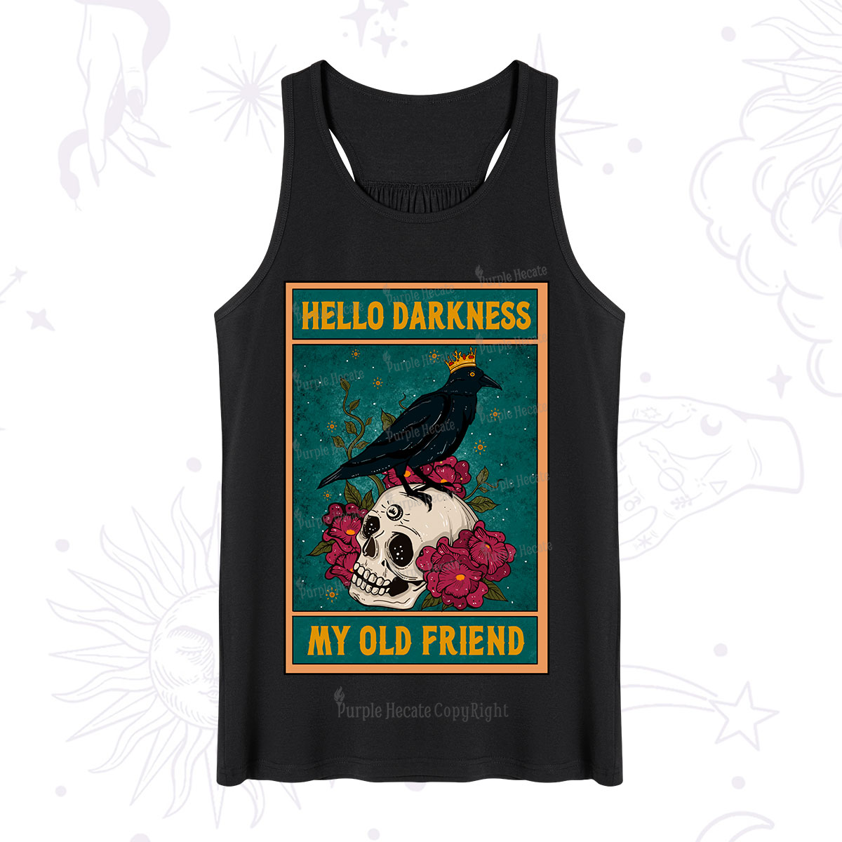 Purplehecate The Hello Darkness My Old Friend Oracle Card Tank