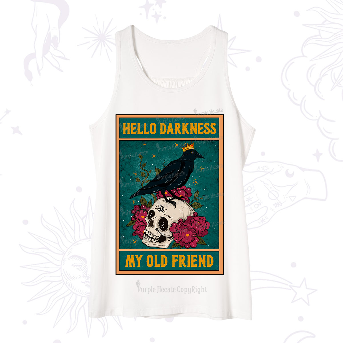 Purplehecate The Hello Darkness My Old Friend Oracle Card Tank
