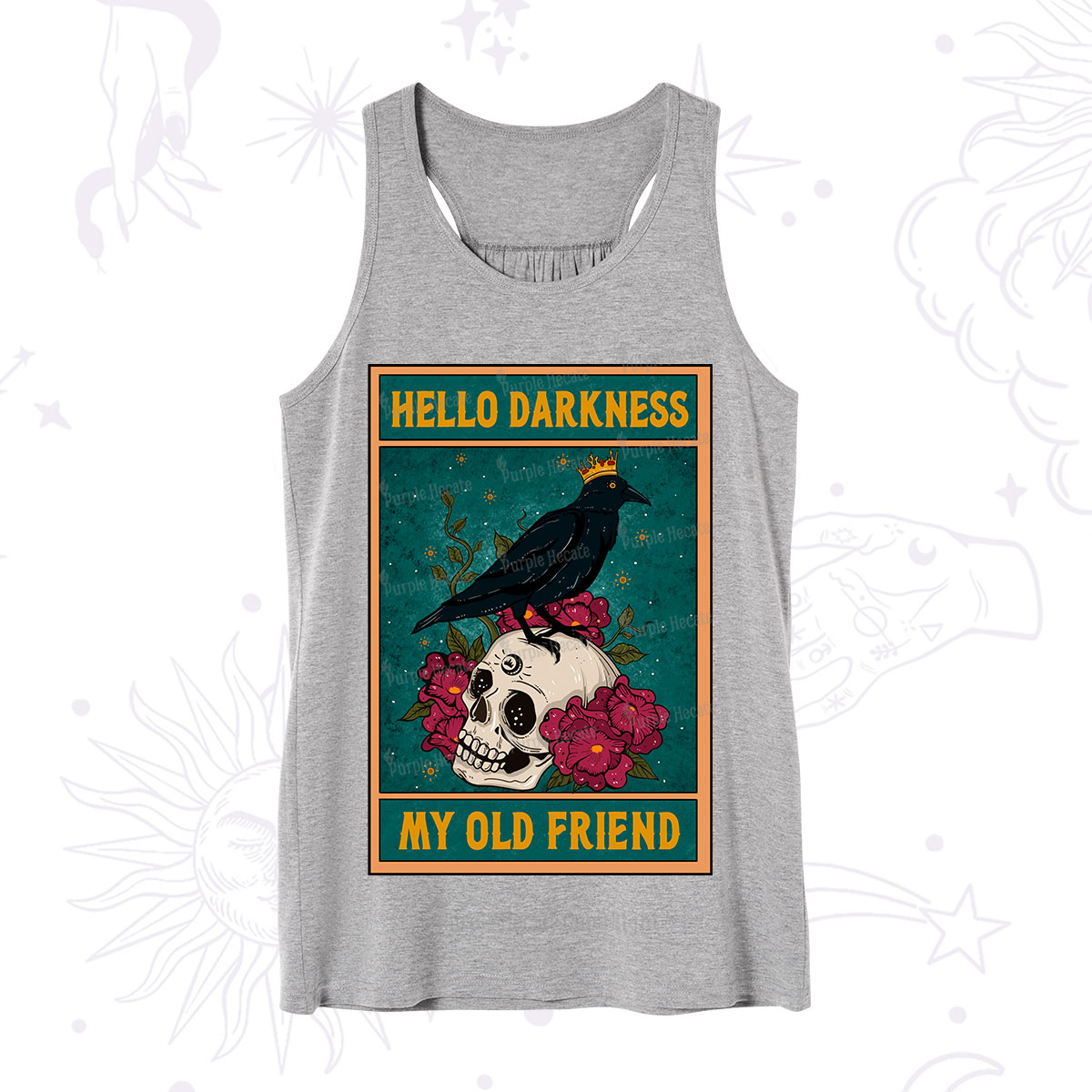 Purplehecate The Hello Darkness My Old Friend Oracle Card Tank