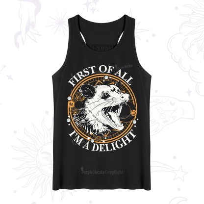 Purplehecate First Of All I Am A Delightful Angry Opossum Tank