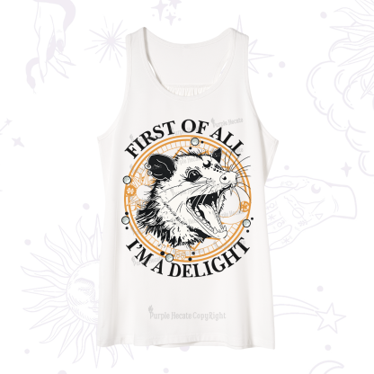 Purplehecate First Of All I Am A Delightful Angry Opossum Tank