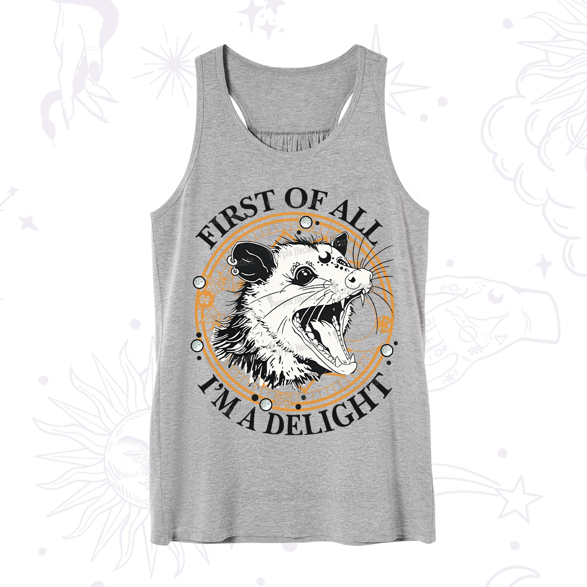 Purplehecate First Of All I Am A Delightful Angry Opossum Tank