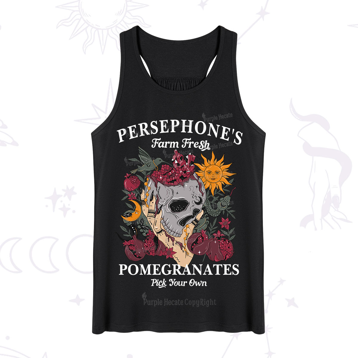 Purplehecate Persephone's Farm Fresh Pomegranates Pick Your Own Tank