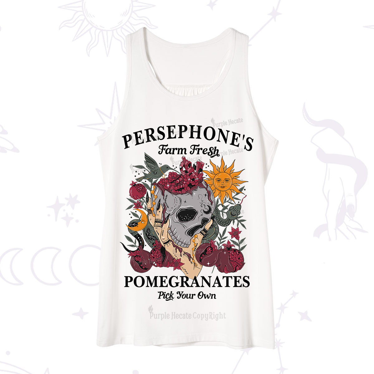 Purplehecate Persephone's Farm Fresh Pomegranates Pick Your Own Tank