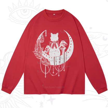 Purplehecate Hecate's Triple Moon Long Sleeve T-Shirt