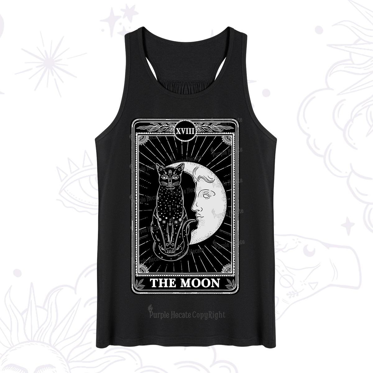 Purplehecate The Moon Tarot Card Tank