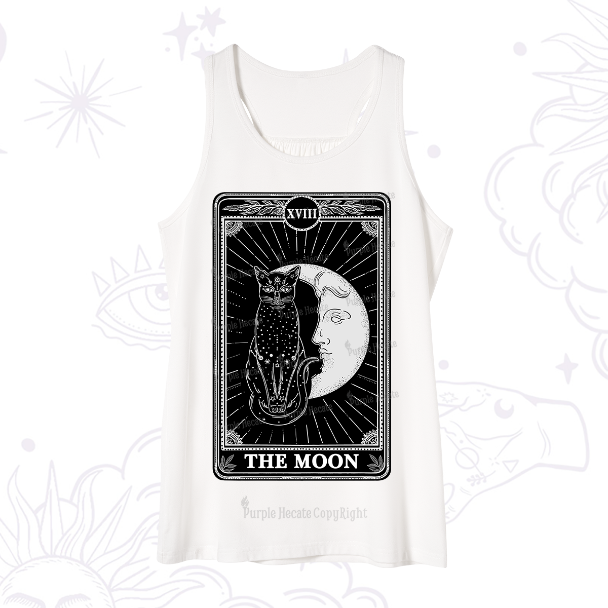 Purplehecate The Moon Tarot Card Tank
