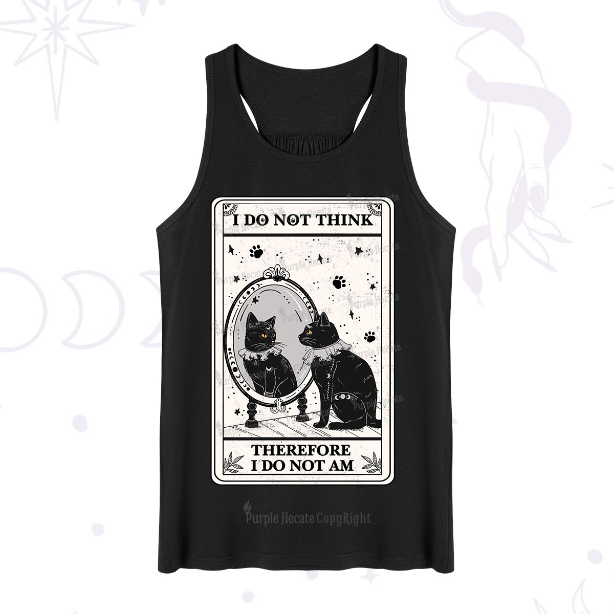 Purplehecate The I Do Not Think Therefore I Do Not Am Oracle Card Tank