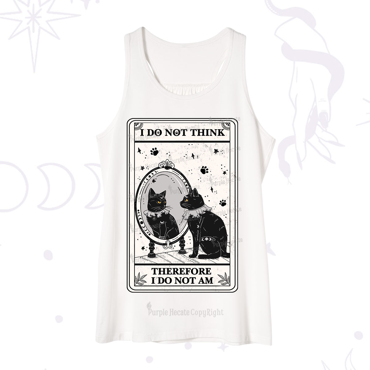 Purplehecate The I Do Not Think Therefore I Do Not Am Oracle Card Tank